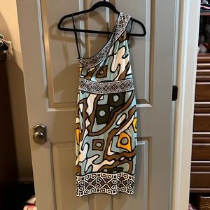 One shoulder Greek style dress